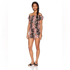 NWT O’Neill Celinda Floral Romper Off Shoulder‎ S